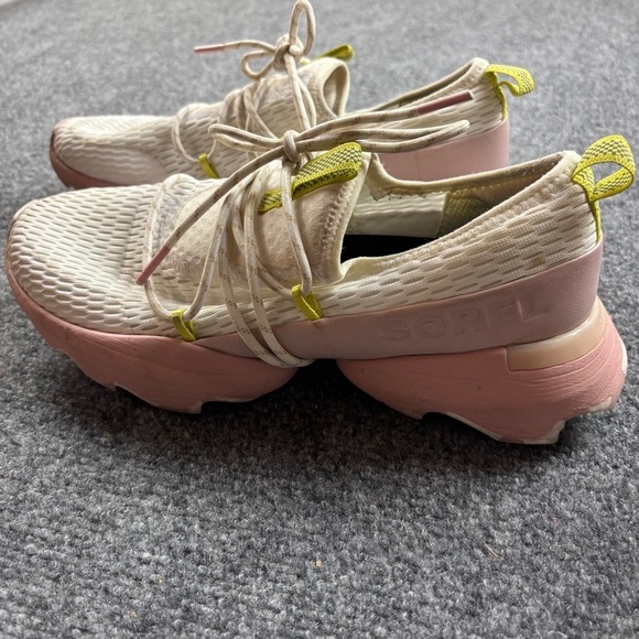 Sorel Shoes - SOREL Women’s Kinetic Impact Lace Sneaker White/Eraser Pink size: 8.5